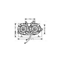 Ventilátor chladenia motora AVA QUALITY COOLING FD7539