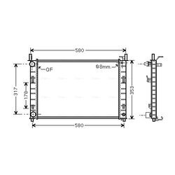 Chladič motora AVA QUALITY COOLING FDA2326