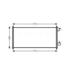 Kondenzátor klimatizácie AVA QUALITY COOLING FDA5361