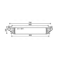 Chladič plniaceho vzduchu AVA QUALITY COOLING FT4415