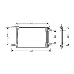 Kondenzátor klimatizácie AVA QUALITY COOLING FT5248