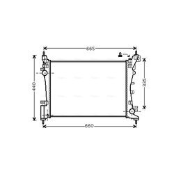 Chladič motora AVA QUALITY COOLING FTA2318