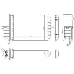 Výmenník tepla vnútorného kúrenia AVA QUALITY COOLING FTA6259