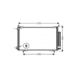 Kondenzátor klimatizácie AVA QUALITY COOLING HD5201D