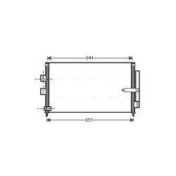 Kondenzátor klimatizácie AVA QUALITY COOLING HD5223D