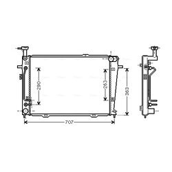 Chladič motora AVA QUALITY COOLING HY2130