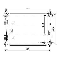 Chladič motora AVA QUALITY COOLING HY2274