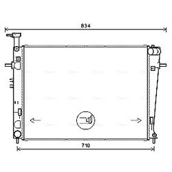 Chladič motora AVA QUALITY COOLING HY2387