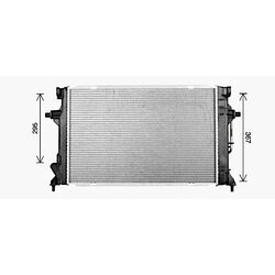 Chladič motora AVA QUALITY COOLING HY2596 - obr. 1