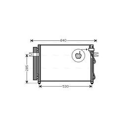 Kondenzátor klimatizácie AVA QUALITY COOLING HY5195D