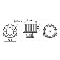 Vnútorný ventilátor AVA QUALITY COOLING HY8353