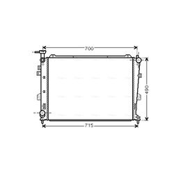 Chladič motora AVA QUALITY COOLING KA2103