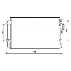 Kondenzátor klimatizácie AVA QUALITY COOLING KA5157D