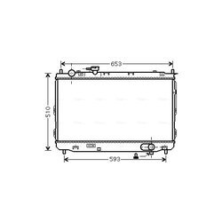 Chladič motora AVA QUALITY COOLING KAA2084