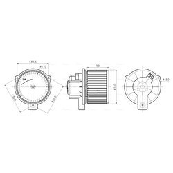 Vnútorný ventilátor AVA QUALITY COOLING MC8020