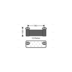 Chladič motorového oleja AVA QUALITY COOLING ME3214