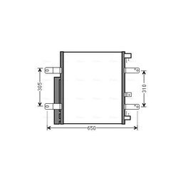 Kondenzátor klimatizácie AVA QUALITY COOLING ME5238D