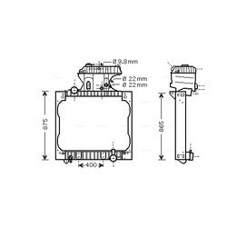 Chladič motora AVA QUALITY COOLING MN2015