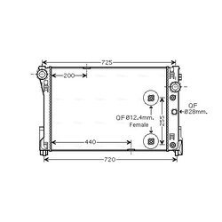 Chladič motora AVA QUALITY COOLING MS2452