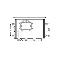 Kondenzátor klimatizácie AVA QUALITY COOLING MS5562D