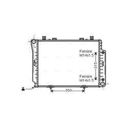 Chladič motora AVA QUALITY COOLING MSA2144