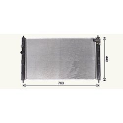 Chladič motora AVA QUALITY COOLING MT2275