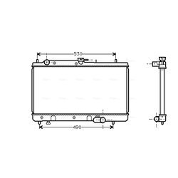 Chladič motora AVA QUALITY COOLING MZ2071