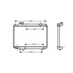 Chladič motora AVA QUALITY COOLING MZ2171