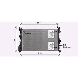 Chladič motora AVA QUALITY COOLING OL2699