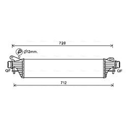 Chladič plniaceho vzduchu AVA QUALITY COOLING OL4662