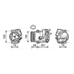 Kompresor klimatizácie AVA QUALITY COOLING OLAK594