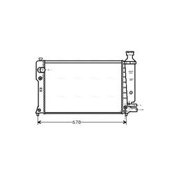 Chladič motora AVA QUALITY COOLING PE2097