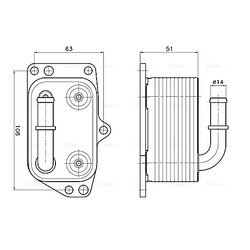 Chladič motorového oleja AVA QUALITY COOLING PE3433