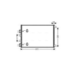 Kondenzátor klimatizácie AVA QUALITY COOLING RT5422