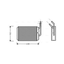 Výmenník tepla vnútorného kúrenia AVA QUALITY COOLING RT6220