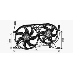 Ventilátor chladenia motora AVA QUALITY COOLING RT7646