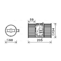 Vnútorný ventilátor AVA QUALITY COOLING RT8586