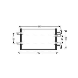 Kondenzátor klimatizácie AVA QUALITY COOLING RTA5451