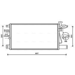 Kondenzátor klimatizácie AVA QUALITY COOLING SC5034