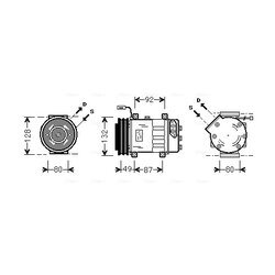 Kompresor klimatizácie AVA QUALITY COOLING SCAK026