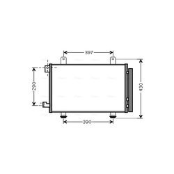 Kondenzátor klimatizácie AVA QUALITY COOLING SZ5090D