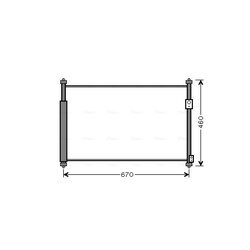 Kondenzátor klimatizácie AVA QUALITY COOLING SZ5108D