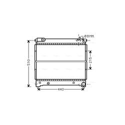 Chladič motora AVA QUALITY COOLING SZA2074