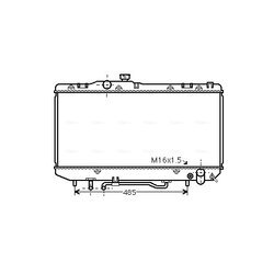 Chladič motora AVA QUALITY COOLING TO2143