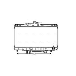 Chladič motora AVA QUALITY COOLING TO2206