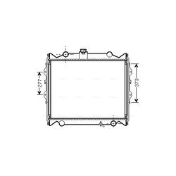 Chladič motora AVA QUALITY COOLING TO2248