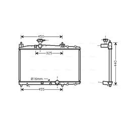 Chladič motora AVA QUALITY COOLING TO2317