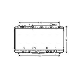 Chladič motora AVA QUALITY COOLING TO2473