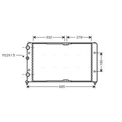 Chladič motora AVA QUALITY COOLING VN2191