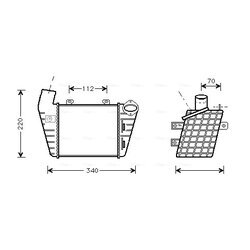 Chladič plniaceho vzduchu AVA QUALITY COOLING VN4127